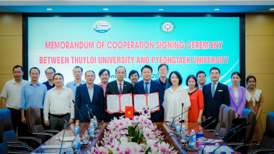 Lễ ký kết Biên bản ghi nhớ giữa Trường Đại học Thủy lợi (Việt Nam) và Trường Đại học Pyeongtaek (Hàn Quốc)